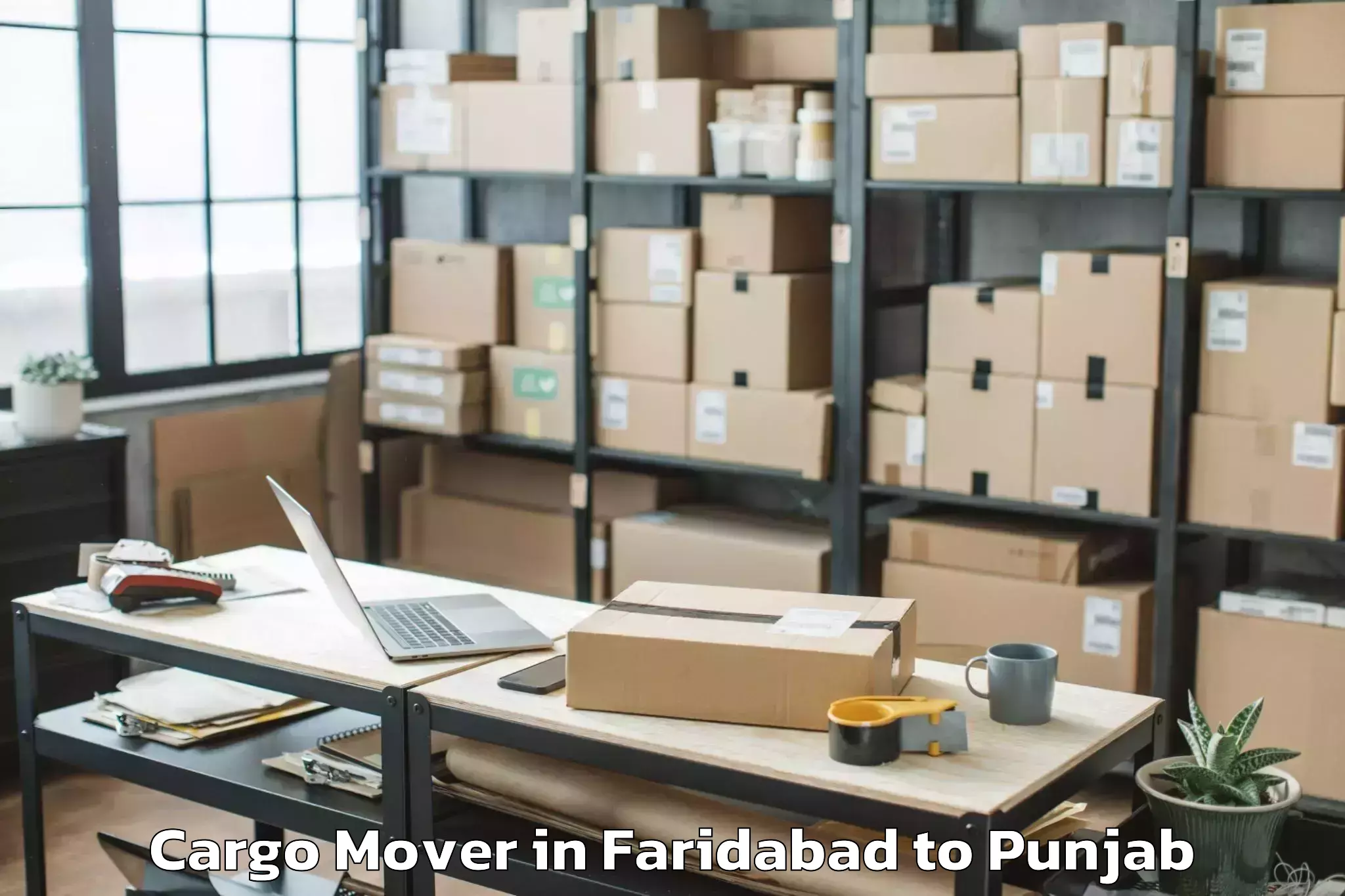 Book Faridabad to Dhanaula Cargo Mover Online